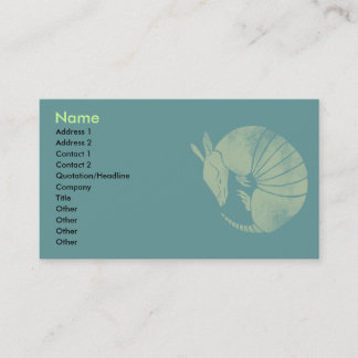 Vintage Armadillo Business Card