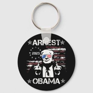 Vintage Arrest Obama 2025 Shirts For Men Women Keychain