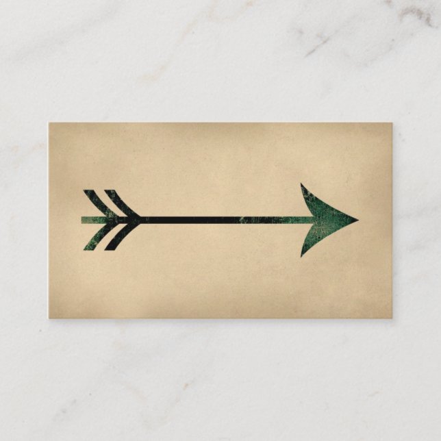 Vintage Arrow Business Cards (Front)
