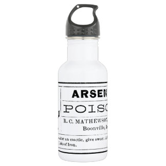 Vintage Arsenic Poison Label 532 Ml Water Bottle