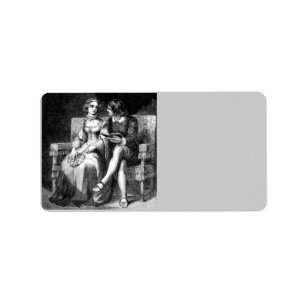 Vintage Art Address Label