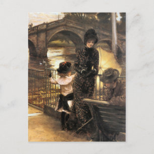 Vintage Art By the Thames at Richmond Holiday Postcard