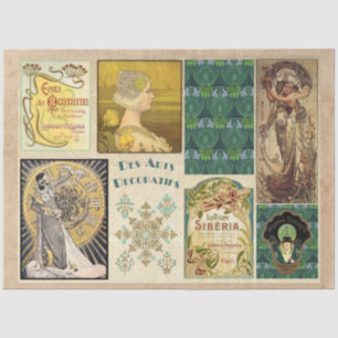 Vintage Art Deco 11 Decoupage Tissue Paper