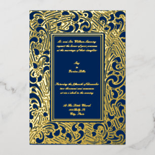 Vintage Art Deco 1906 Foliage Border Wedding