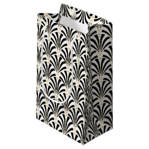 Vintage Art Deco 1920s Roaring Twenties Fans Small Gift Bag
