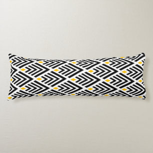 Vintage Art Deco Arrows with Gold Accent Body Pillow