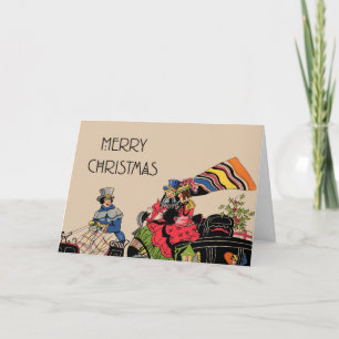 Vintage Art Deco Christmas Card