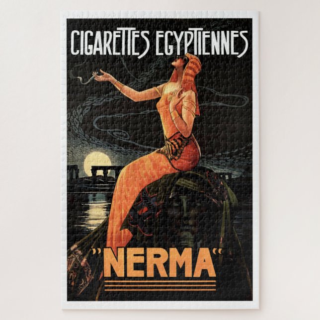Vintage Art Deco Egyptian Ad Jigsaw Puzzle (Vertical)