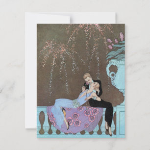 Vintage Art Deco Fireworks Le Feu, George Barbier