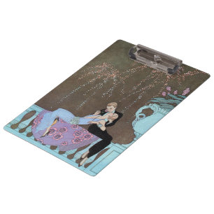 Vintage Art Deco Fireworks Le Feu, George Barbier Clipboard