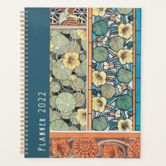Vintage Art Deco Floral Large Weekly Monthly Planner
