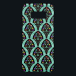 Vintage Art Deco Flower Fan Mosaic Case-Mate Samsung Galaxy S8 Case<br><div class="desc">A vintage,  art deco inspired fan shaped pattern with colourful flowers on black with a mint green,  faintly geometric background. Inspired by the roaring twenties / Gatsby. A classic,  pretty,  modern floral design for anyone who likes the 20's / an antique feel.</div>