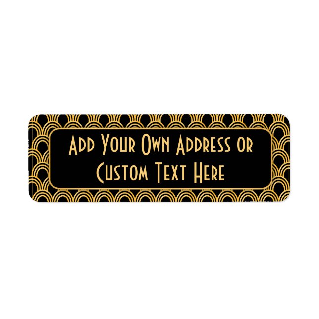 Vintage Art Deco Geometric Fans Pattern (Front)