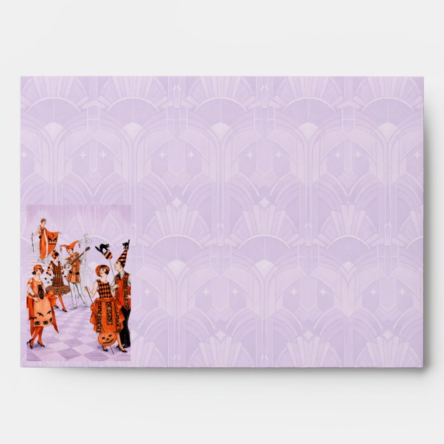 Vintage Art Deco Halloween 1920s  Envelope (Front)