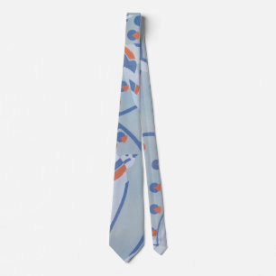 Vintage Art Deco Jazz Pochoir Birds Animal Pattern Tie