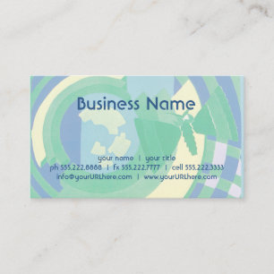 Vintage Art Deco Jazz Pochoir Garden Butterflies Business Card