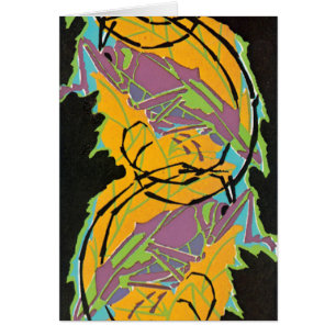 Vintage Art Deco Jazz Pochoir Garden Grasshoppers