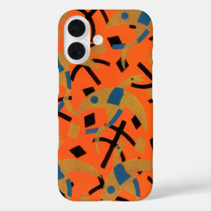 Vintage Art Deco Jazz Pochoir Golden Birds Animal iPhone 16 Case