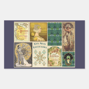 Vintage Art Deco Ladies Sticker