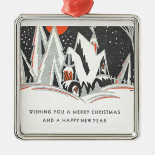 Vintage Art Deco Metal Ornament