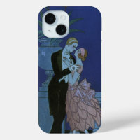 Vintage Art Deco Newlyweds, Oui by George Barbier