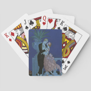 Vintage Art Deco Newlyweds, Oui by George Barbier Playing Cards