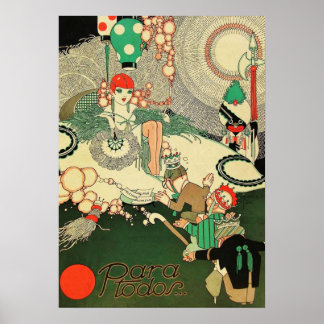 Vintage Art Deco - Para Todos -  Poster