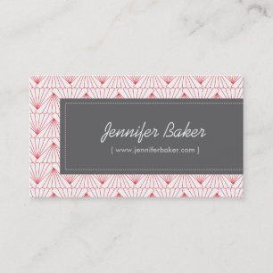 Vintage Art Deco Pattern- Bakery, Candy, Stylist Business Card