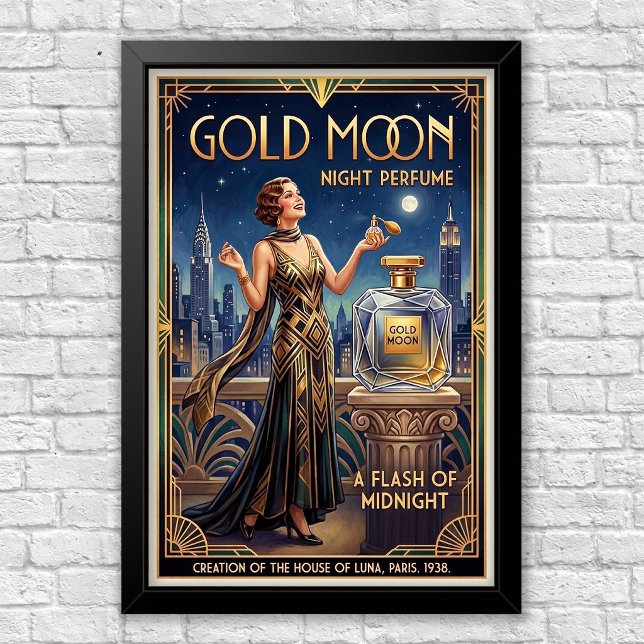 Vintage Art Deco Perfume Advertisement Poster (Creator Uploaded)