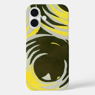 Vintage Art Deco Pochoir Jazz Geometric Circles iPhone 16 Case