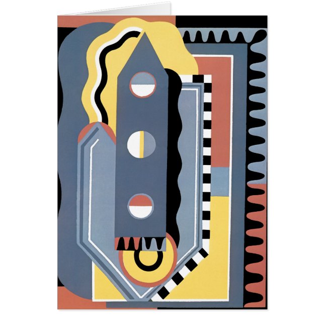 Vintage Art Deco Pochoir Jazz Geometric Patterns (Front)