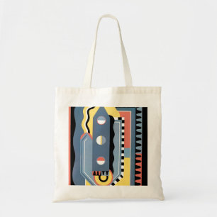 Vintage Art Deco Pochoir Jazz Geometric Patterns Tote Bag