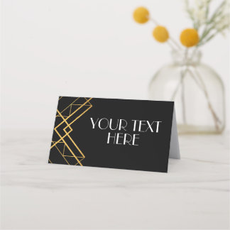 Vintage Art Deco Roaring 20s Party Place Cards