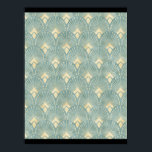 Vintage,art deco,sage Green,cream,elegant,chic Poster<br><div class="desc">Vintage, art deco, sage Green, cream, elegant, chic, modern, trendy, classy, beautiful</div>