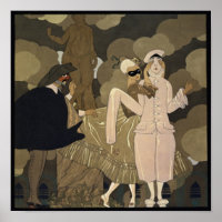 Vintage Art Deco, Surprise by George Barbier