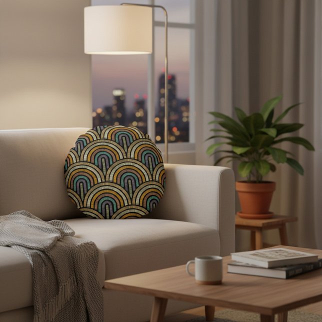 Vintage Art Deco Throw Pillow (Creator Uploaded)