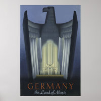 Vintage Art Deco travel Germany Eagle 