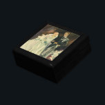 Vintage Art Deco Wedding Bride and Groom Newlyweds Gift Box<br><div class="desc">Vintage illustration love and romance art deco image featuring a bride and groom walking down the aisle after the wedding ceremony. The man is wearing a tuxedo and the woman is wearing a white wedding gown and carrying a bouquet of calla lily flowers. The happy newlywed couple start their marriage....</div>