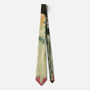 Vintage Art Deco Wedding Bride and Groom Newlyweds Tie