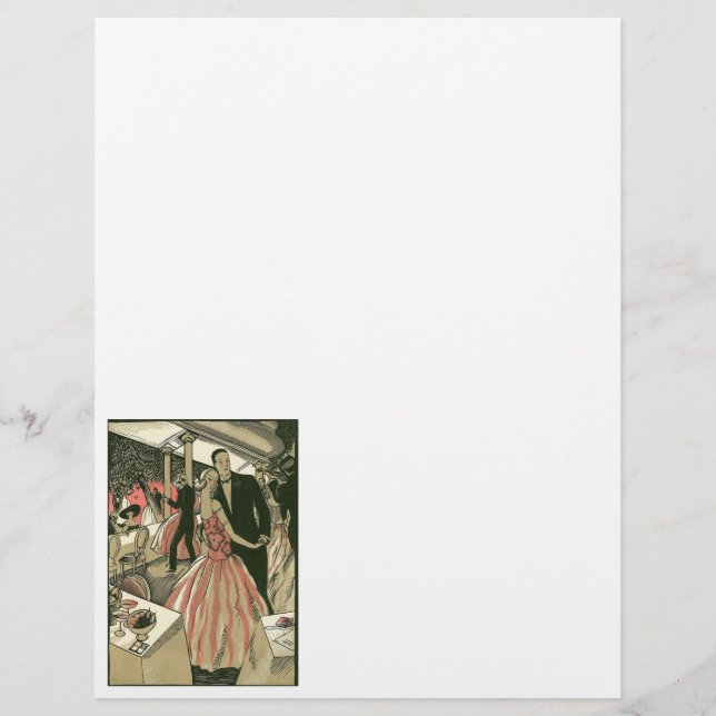 Vintage Art Deco Wedding, Newlyweds First Dance (Front)