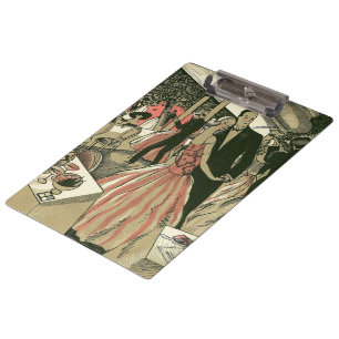 Vintage Art Deco Wedding, Newlyweds First Dance Clipboard