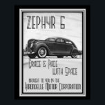 Vintage Art Deco Zephyr 6 Ad 16x20 Poster<br><div class="desc">Zephyr 6 -Hirondelle Motor Co.Art Deco Poster</div>