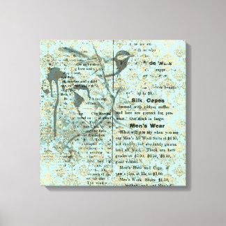Vintage Art design on Stretched Canvas Print