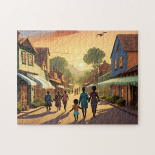 Vintage Art Downtown 2 Photo Puzzle Vintage Galler
