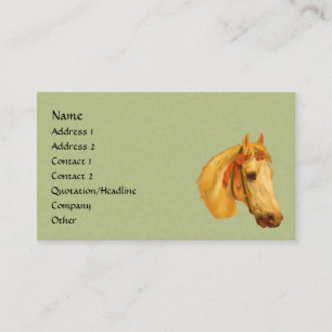 Vintage Art Horse Head Animal Business Card