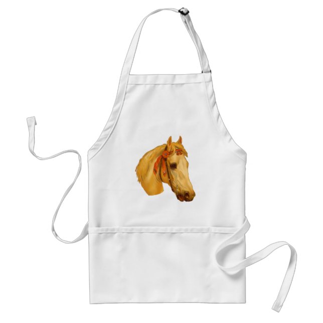 Vintage Art Horse Head Apron (Front)