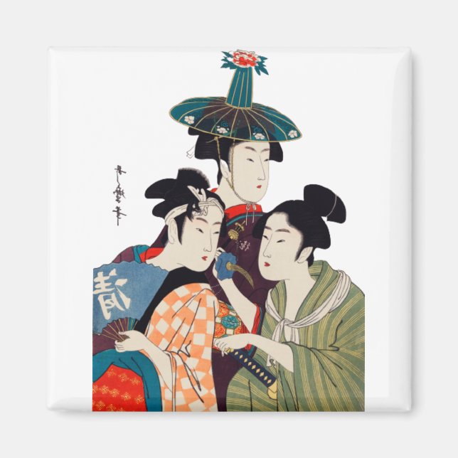 VINTAGE ART JAPANESE MAGNET (Front)