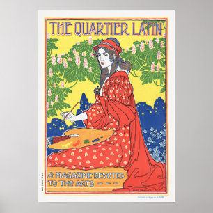 Vintage Art Magazine Cover Poster