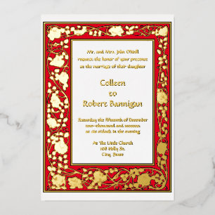 Vintage Art Nouveau 1906 Rose Vine Border