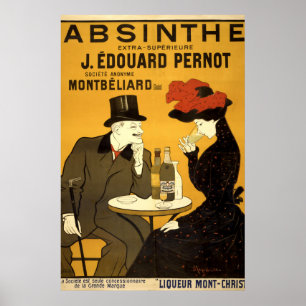 Vintage Art Nouveau Absinthe Ad by L. Cappiello Poster